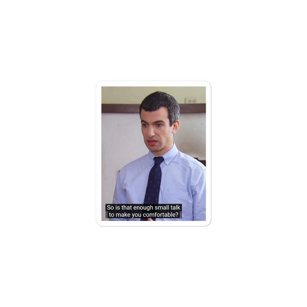 Nathan Fielder Social Skills Bubble-free stickers