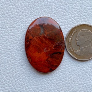 Natural Tabu Jasper Cabochon: Oval Gemstone (37x26x5 MM)