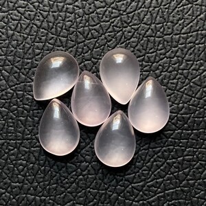 Rosenquarz Birne Cabochon, Top Qualität, natürliche Rosenquarz Cabochon, 8 * 5 bis 20 * 15 MM, loser Edelstein, für die Herstellung von Schmuck, AT-206