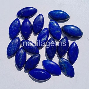 Marquise Lapis Lazuli Cabochon, Marquise Gemstone, Top Quality, Natural Lapis Lazuli Cabochon, 10*5 MM to 20*10 MM, For Making Jewellery
