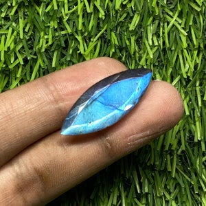 Labradorita talla marquesa, 16,80 cts, labradorita natural facetada de alta calidad, labradorita marquesa, 32 x 12 x 7,5 mm para joyería AT-2139