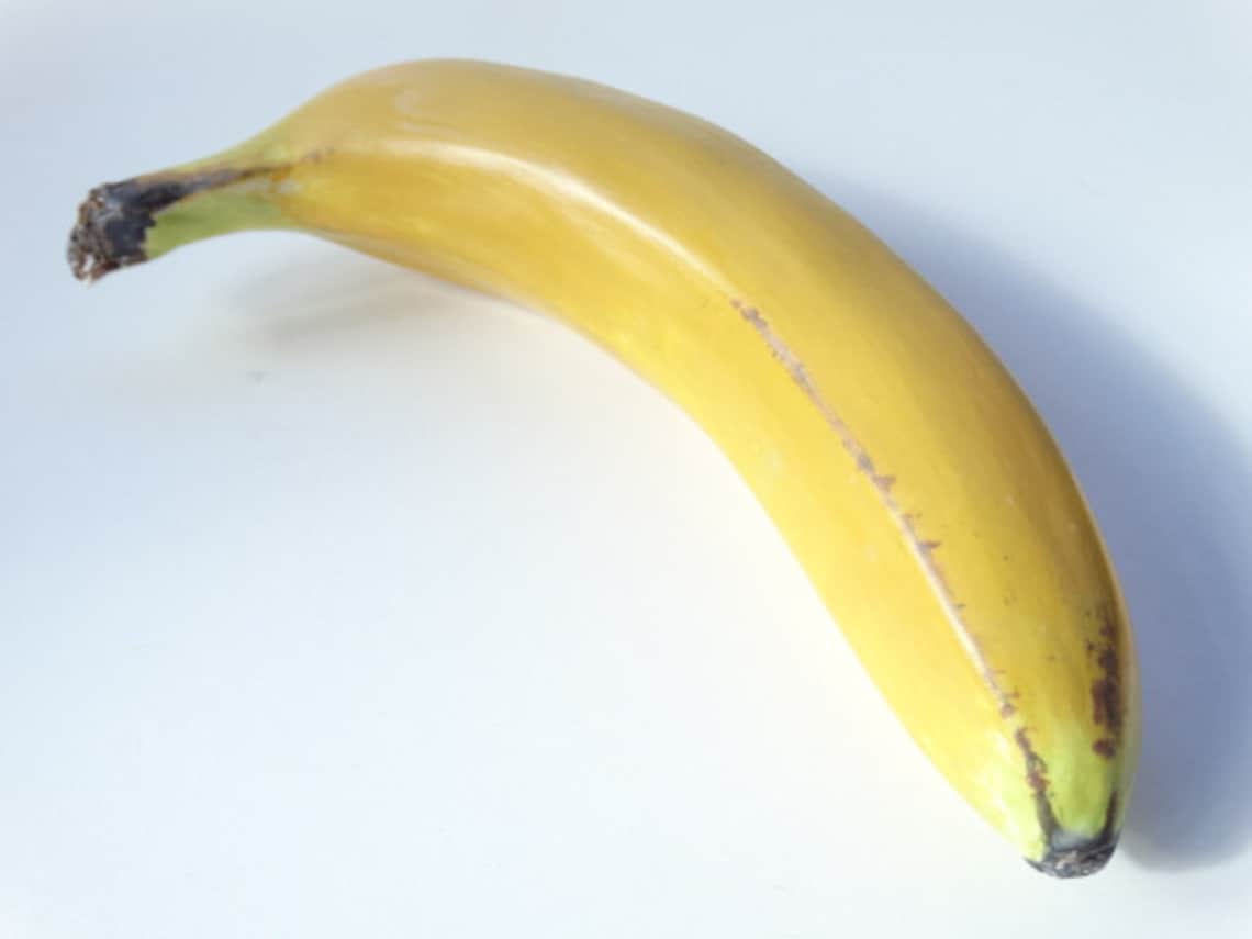 Ceramic Banana 1 Piece Natural Size Realistic Fruit Handmade - Etsy