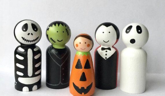 halloween peg dolls
