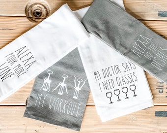 wine kitchen towels