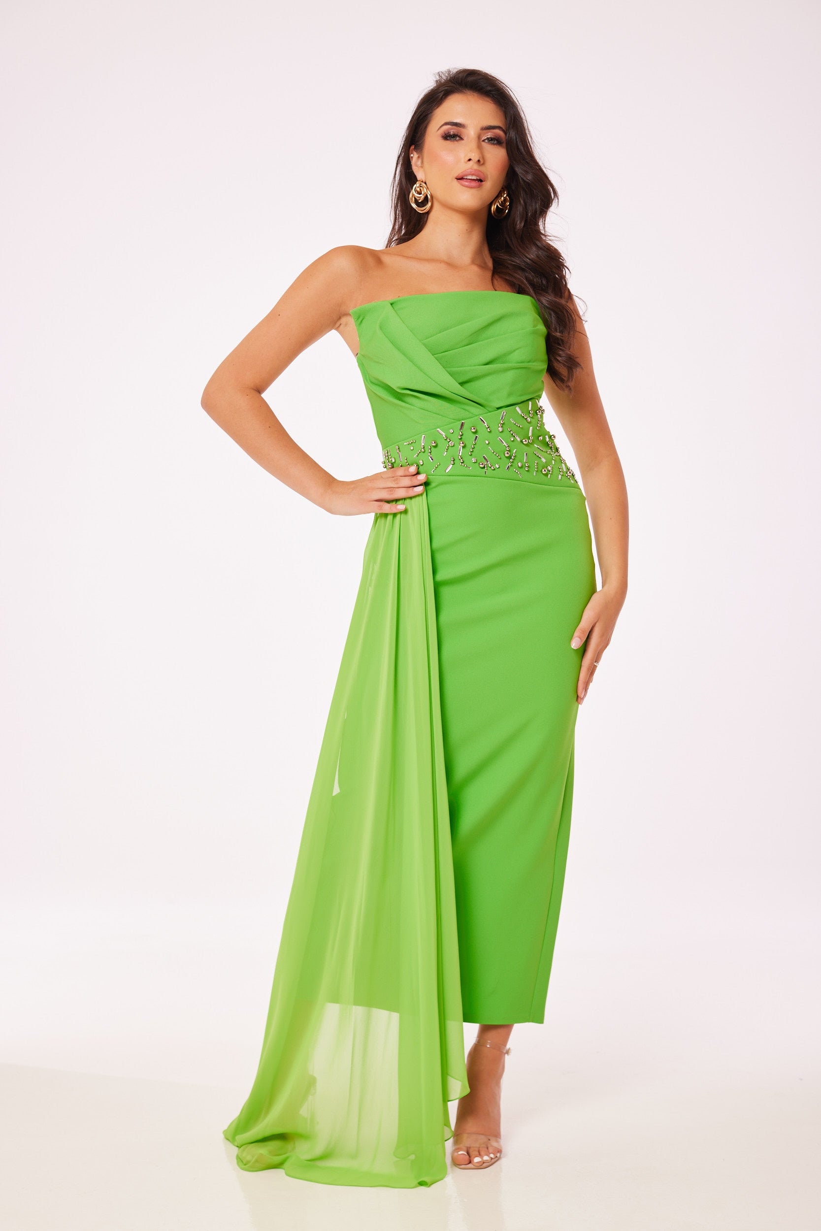 green emerald velvet dress Green Asymmetric Drape Mini Dress