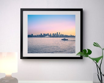 Vancouver skyline at sunset - Photography Print