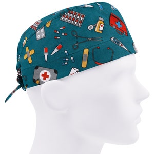 Scrub caps for men, scrub hats, surgical hat, nurse cap, medical or cap