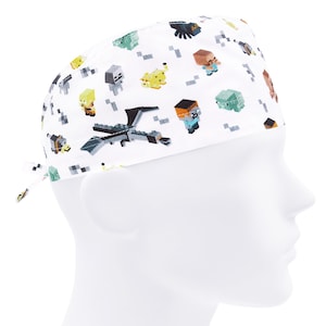 Craft scrub cap men, surgical hat, nurse cap gaming, scrub hats game, gamer doctor cap