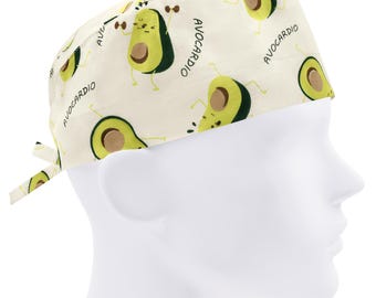 Scrub Caps Men, Surgical Hat, Nurse Hats, Doctor Cap Avocado