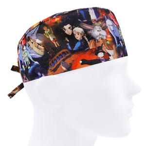 Anime Surgical Scrub Cap for Men, Japanese Surgeon, Nurse or Medical Student Hat