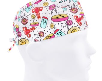 Gorros quirúrgicos para hombres, gorros quirúrgicos de obstetricia y ginecología, gorro de enfermera, gorro quirúrgico para útero, esperma, FIV, REI