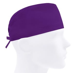 Scrub caps for men, scrub hats, surgical hat, nurse cap, solid purple