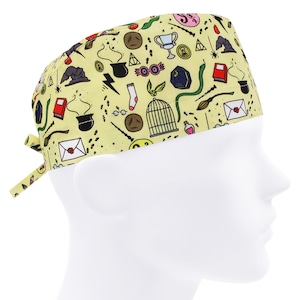 Magic scrub cap, men surgical hat, wizard scrub hats, mens nurse caps, fantasy scrub caps, funny surgeon cap, medical student gift
