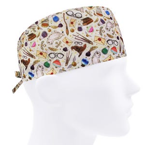 Surgical cap men, fantasy scrub hats, scrub caps for men, wizard medical cap, surgeon caps beige, mens nurse caps, surgery hat magic