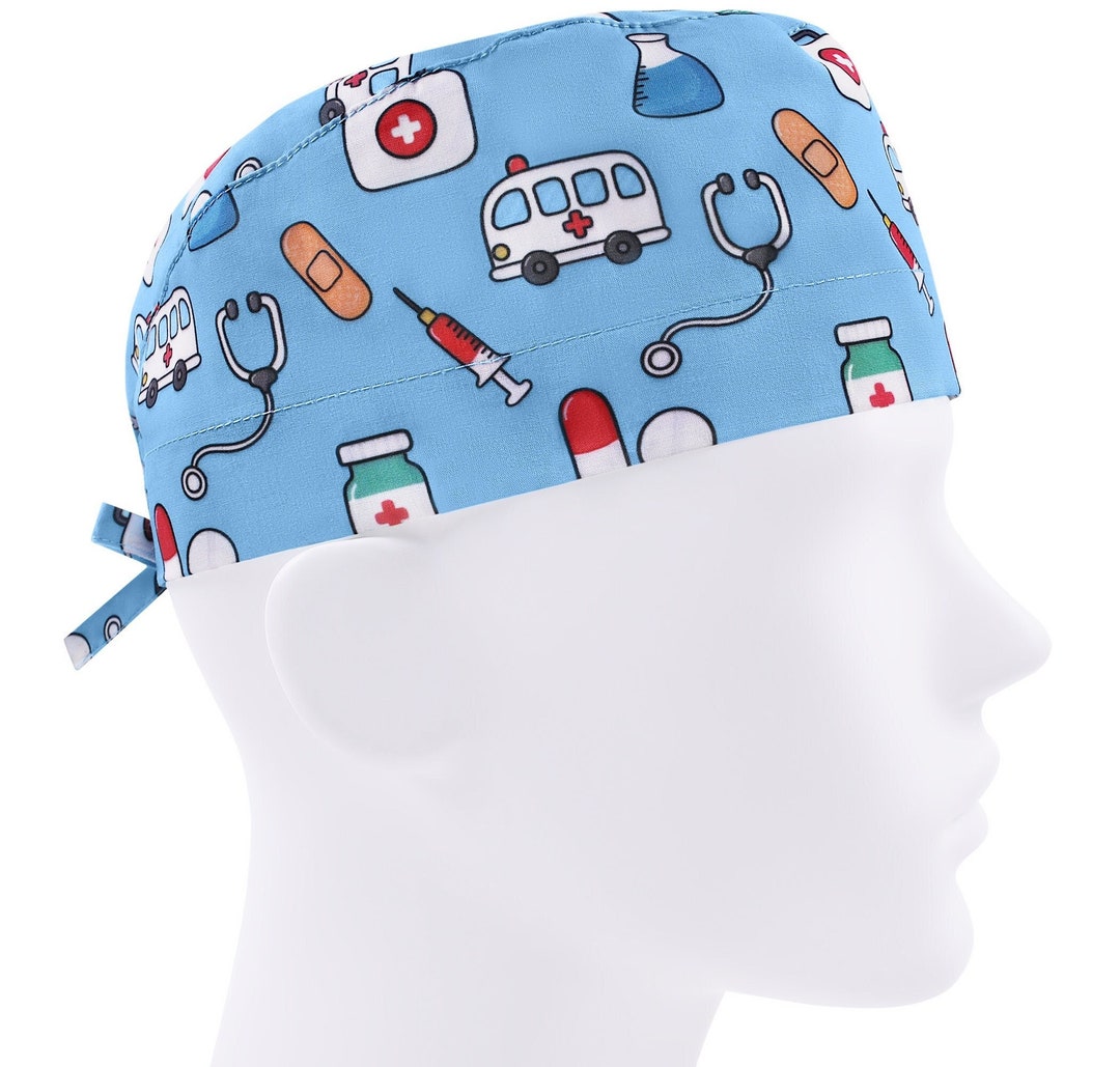 Surgical Cap Men, Scrub Caps, Nurse Cap, Scrub Hats Pharmacy, Medical Scrub Cap Etsy