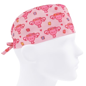 Scrub caps men, surgical cap, scrub hats, uterus nurse hat, OB GYN