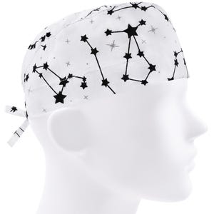Mens scrub caps, surgical cap, scrub hats stars, surgery hat galaxy, constellation or cap