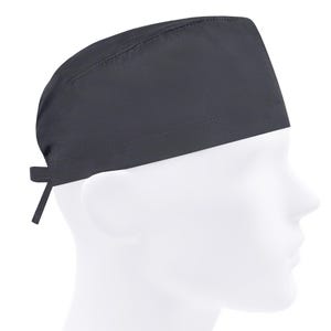 Scrub caps men, surgical cap, scrub hats plain, nurse hat dark gray, solid anthracite