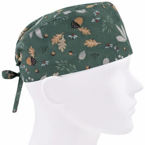 Mens scrub caps, surgical cap, scrub hats, surgery hat, acorn khaki