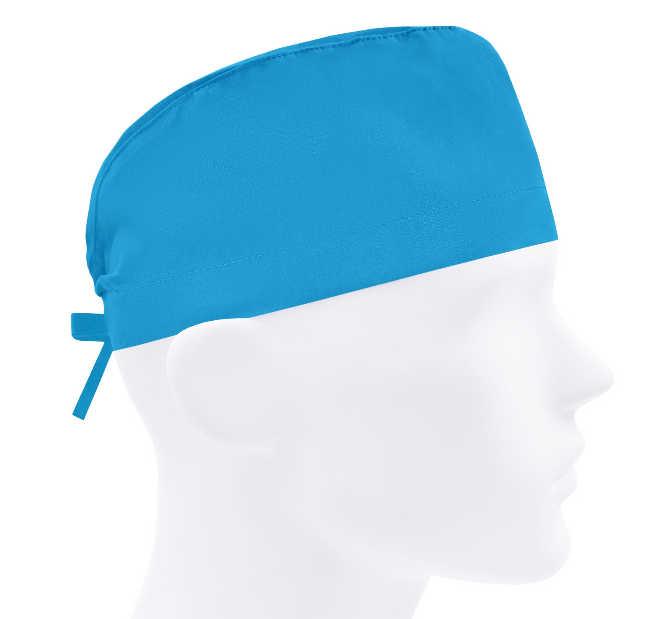 Mens scrub caps, surgical cap, scrub hats, surgery hat, solid turquoise blue