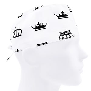 Surgical cap men, scrub caps mens, nurse hat, scrub hats queen, surgeon hat crown