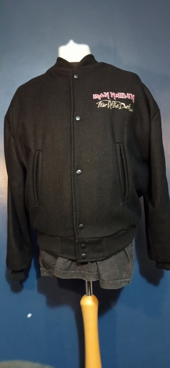 Vintage Iron Maiden bomber jacket