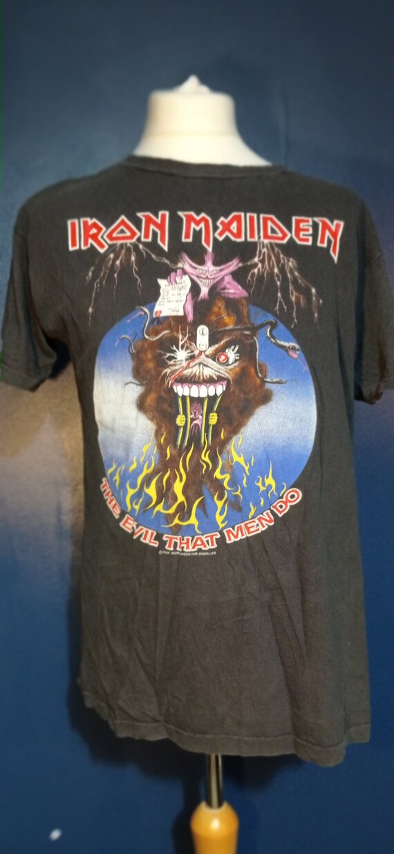 Vintage Iron Maiden T Shirt Black - Etsy