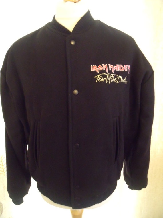 Vintage Iron Maiden bomber jacket