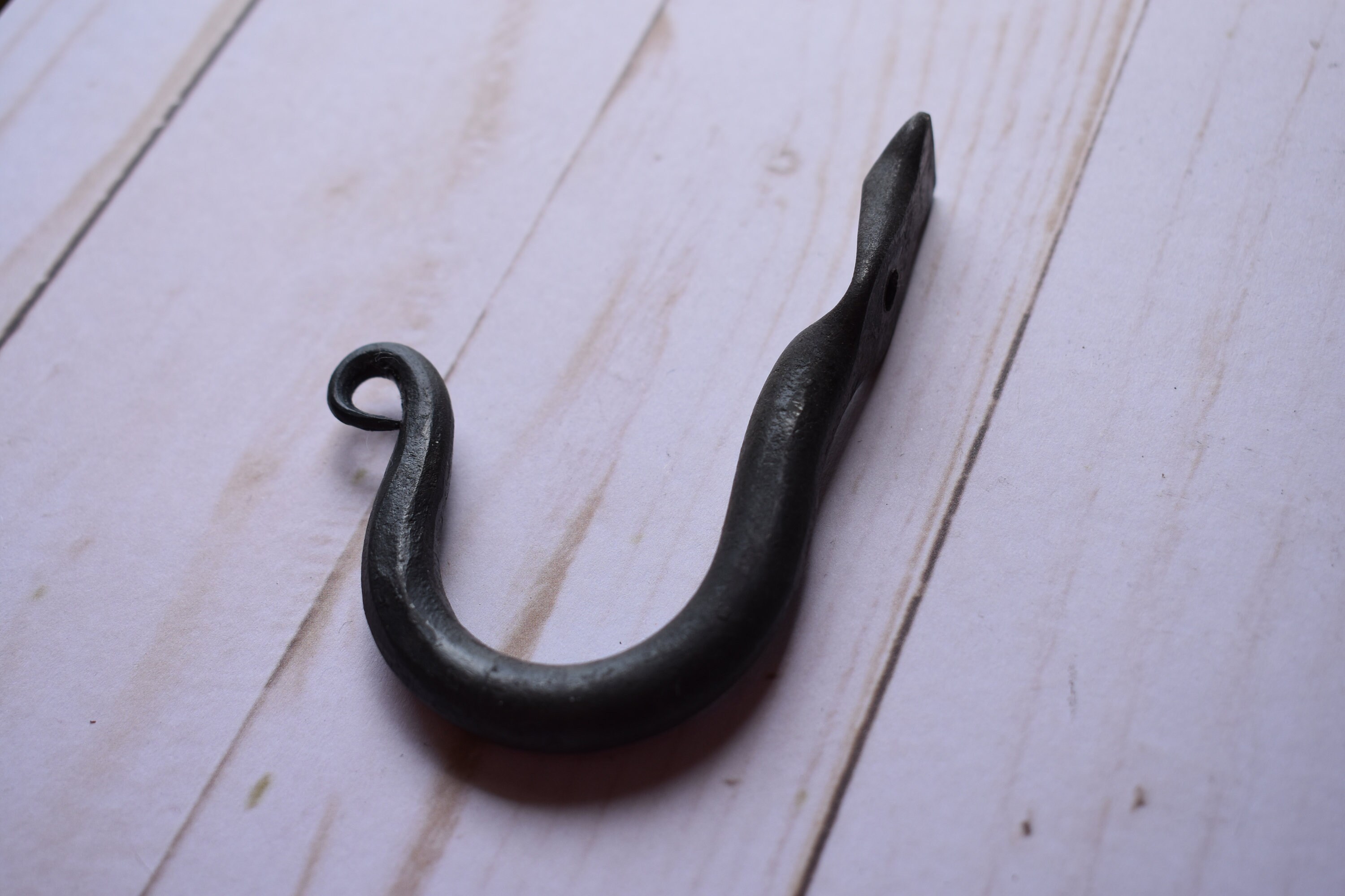1 Large Farmhouse J Style Hook Colonial Style Etsy