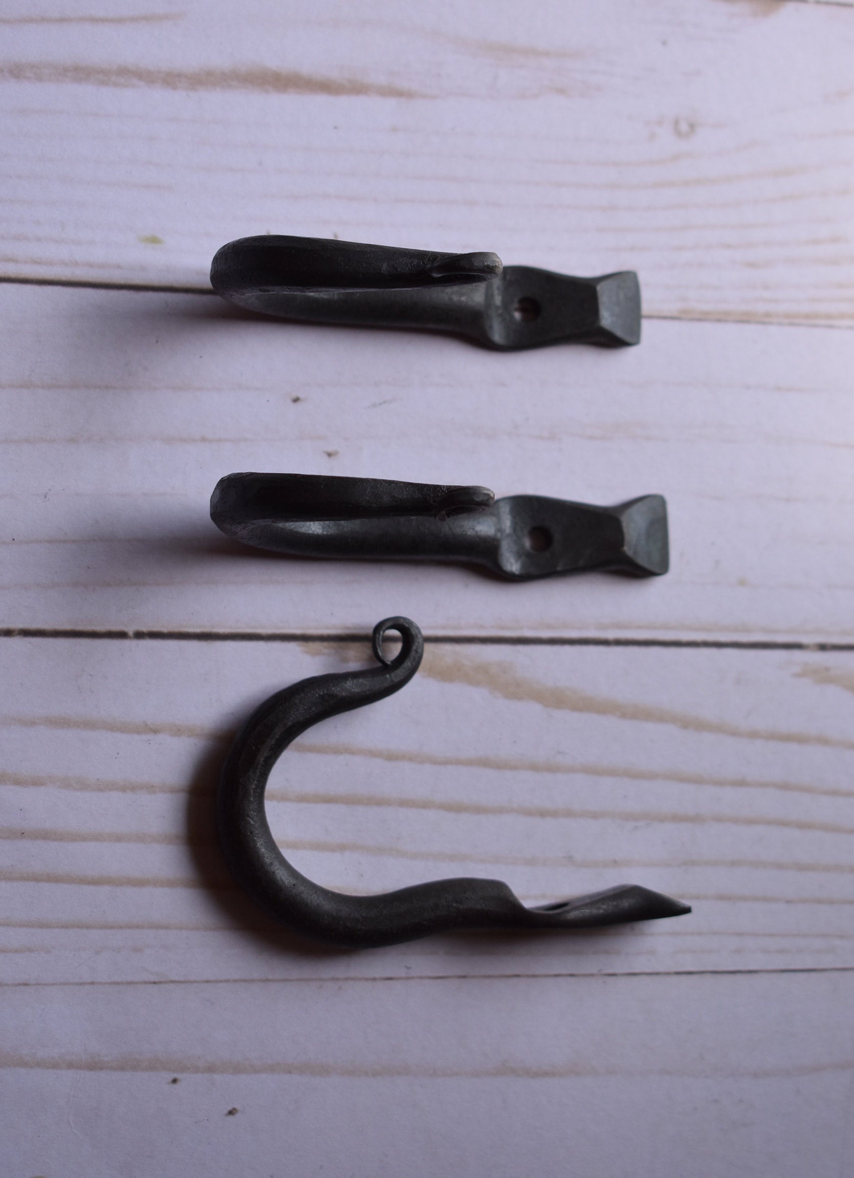 1 Large Farmhouse J Style Hook Colonial Style Etsy