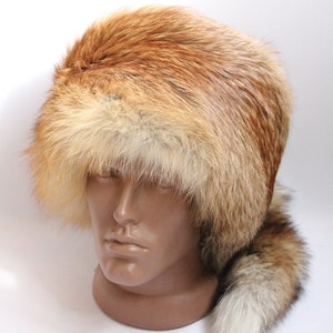 GEMAAKT in OEKRAÏNE Winter Red Fox bontmuts, natuurlijke Kubanka hoed met een verhaal, Oekraïense winter bontmuts, rode vos met een verhaal, topkwaliteit!!!