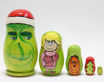 grinch nesting dolls