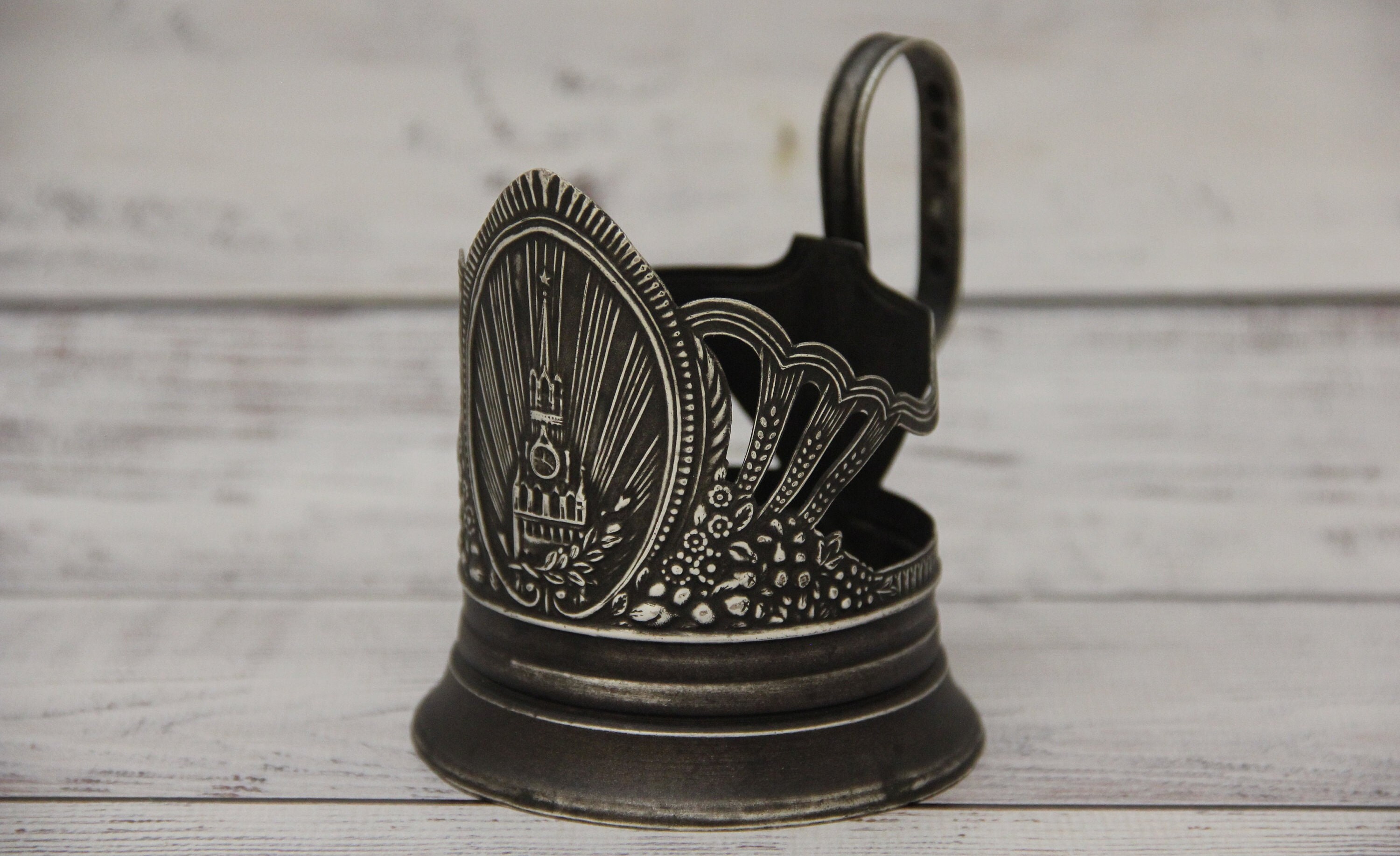 Drink & Barware Tea Cups & Sets Vintage Podstakannik Glass Holder