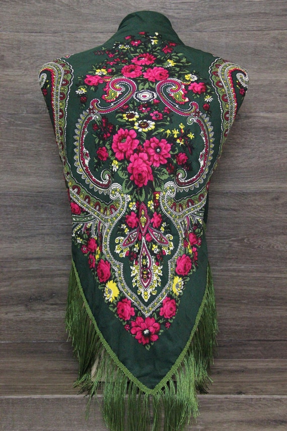 Sciarpa Quadrata In Raso 61 Cm Con Fiori Tropicali – ODWA, Foulard Per Capelli, Scialle Donna Con Clip - 2