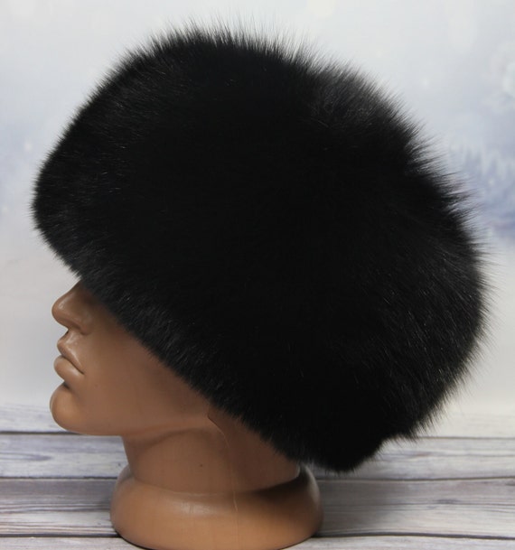 MADE in UKRAINE Ukrainian Winter Polar Fox Fur Hat, Natural 