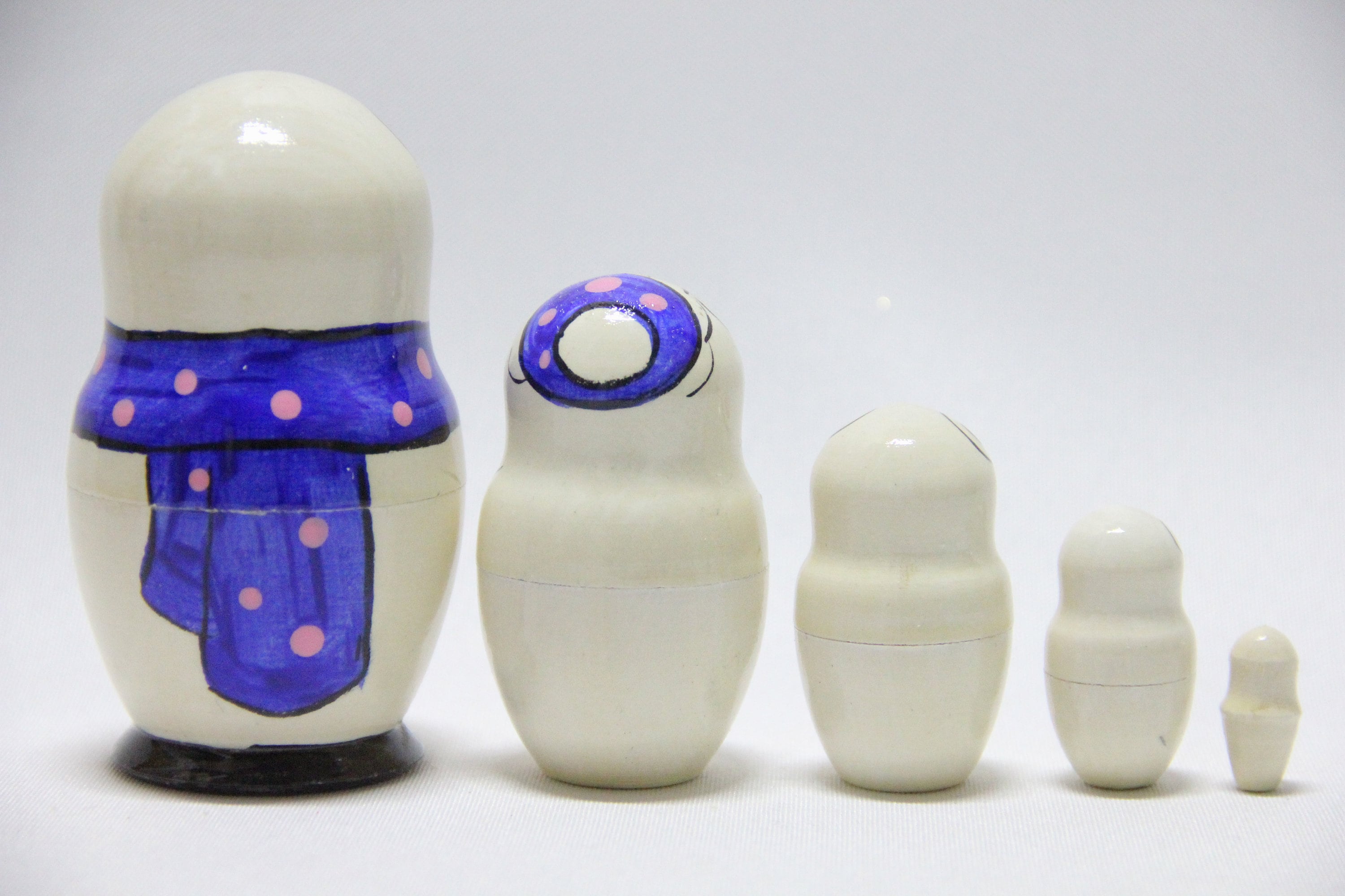 polar bear matryoshka nesting dolls