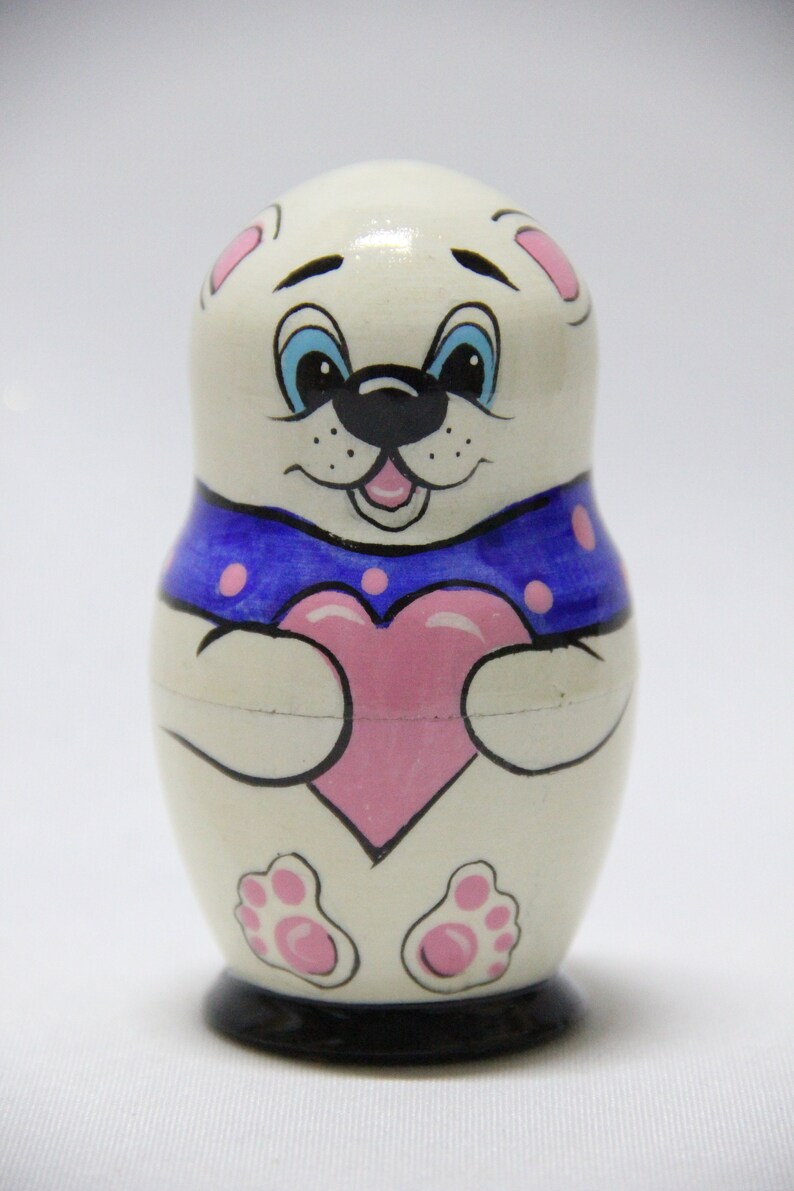 polar bear matryoshka nesting dolls