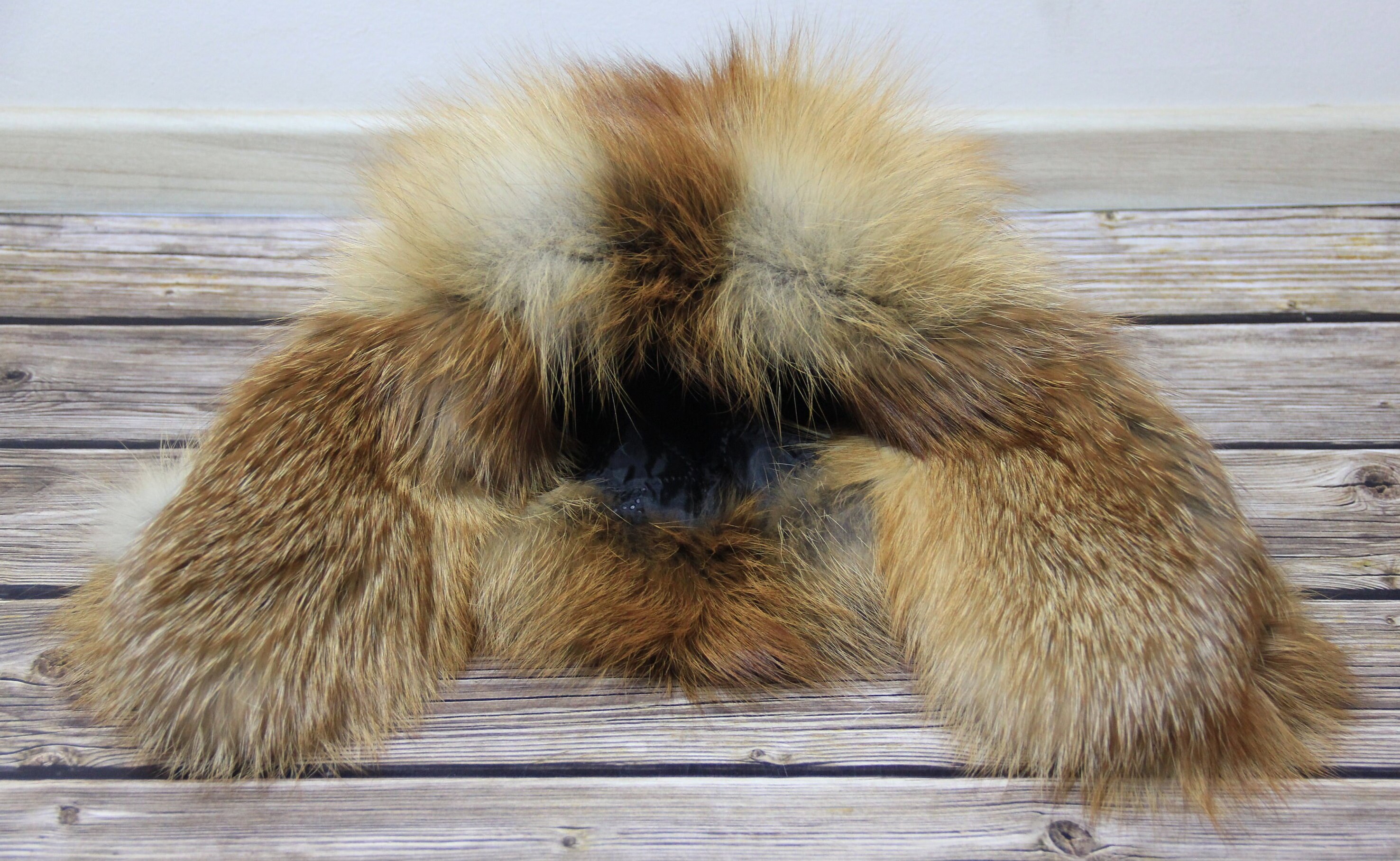 MADE in UKRAINE Winter Red Fox Fur Hat, Natural Ushanka Hat 