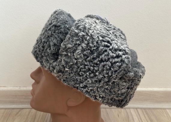 Winter Karakul Fur Hat Natural Ushanka Hat Ukrainian Winter Fur