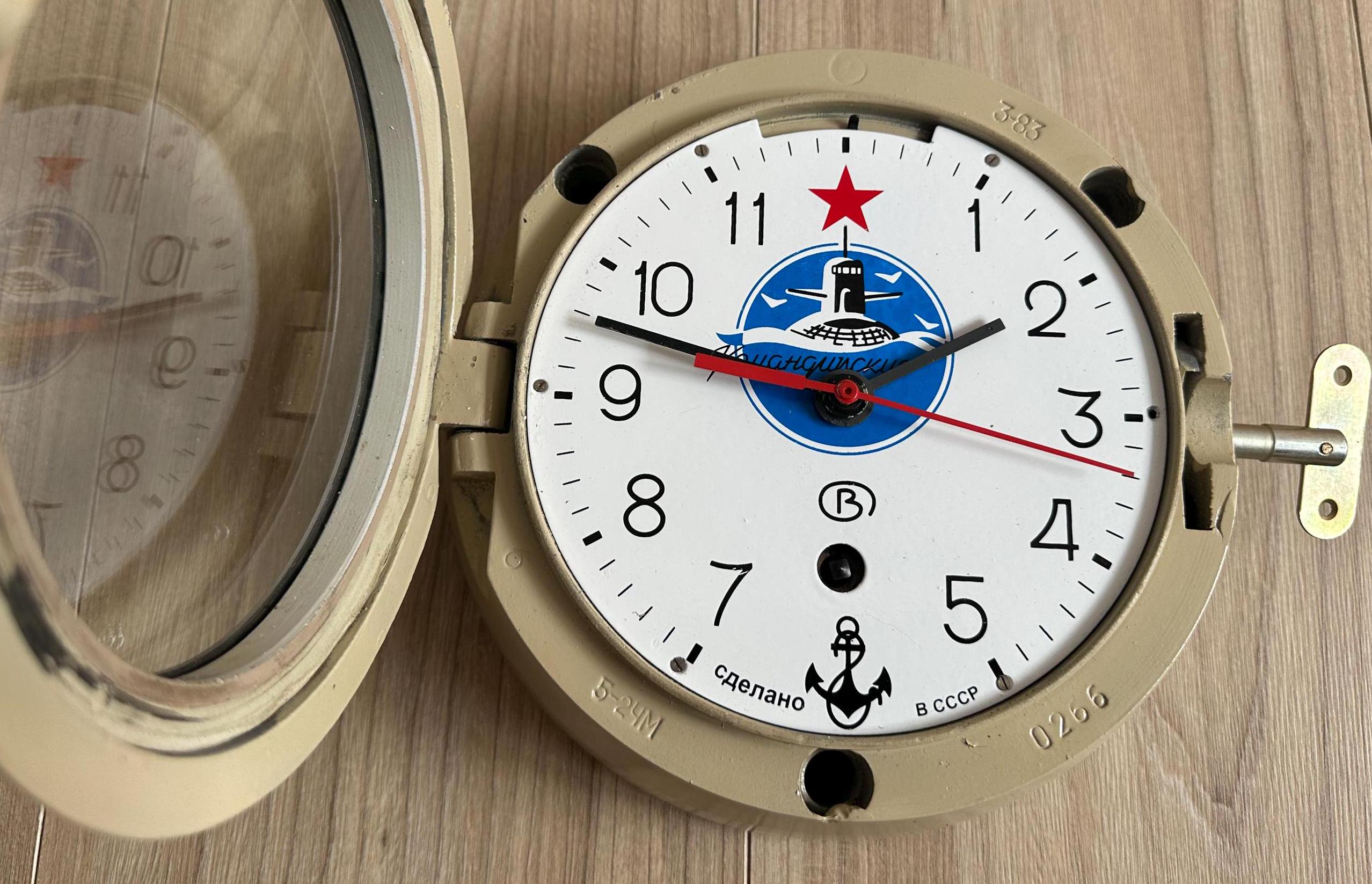 Raro reloj de cabina mecanico sovietico original 3Q 1983 Barco submarino militar mecanico 7 dias sinuoso Chistopol reloj fabrica hecha en la URSS Etsy Mexico