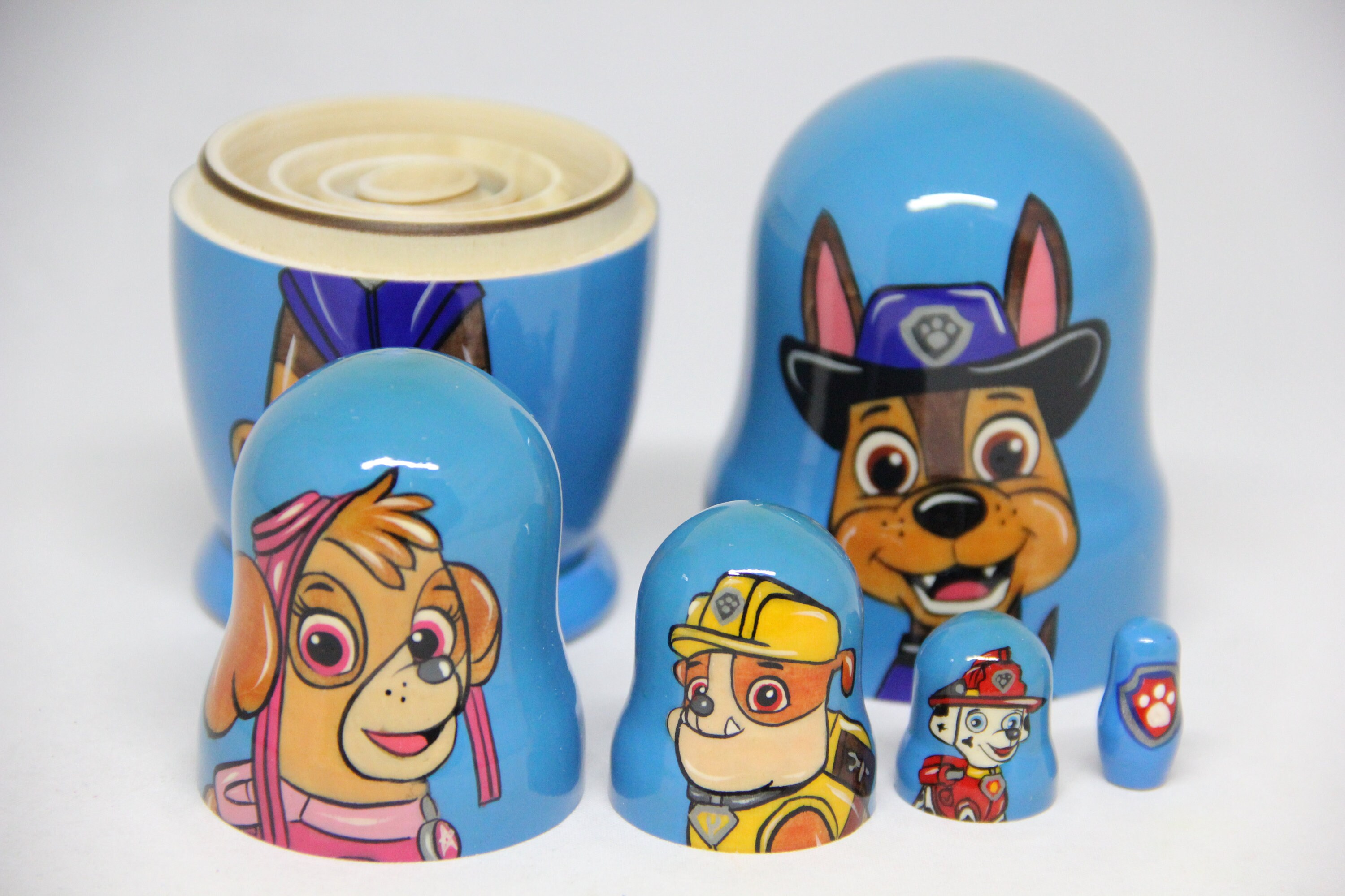 Paw Patrol Russian Nesting Doll 5.12'' or 13 Cm Hand Etsy