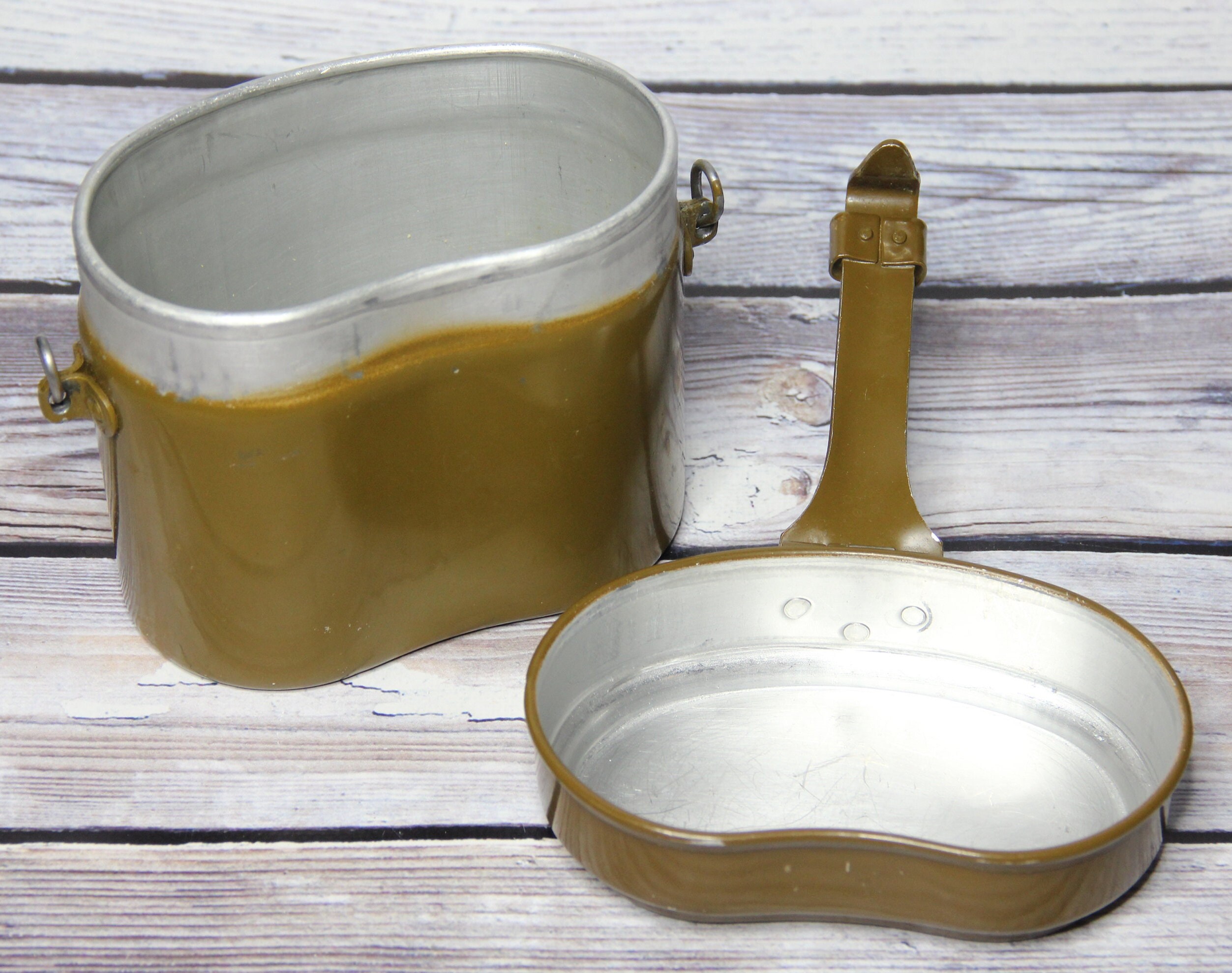 Original Soviet Soldier Set, Vintage Traveler Set of Four Military