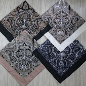 Sciarpa ucraina, sciarpa floreale slava Babushka, scialle etnico folk, moderno chic boho, scialle con classico design floreale senza tempo, regalo per lei
