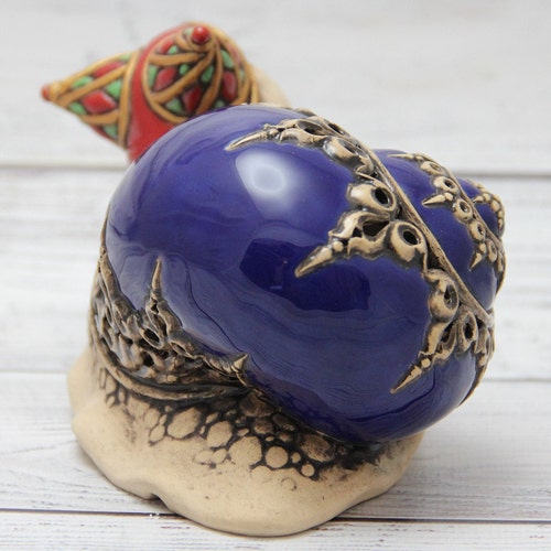 Ceramic Figurine Snail 3.93