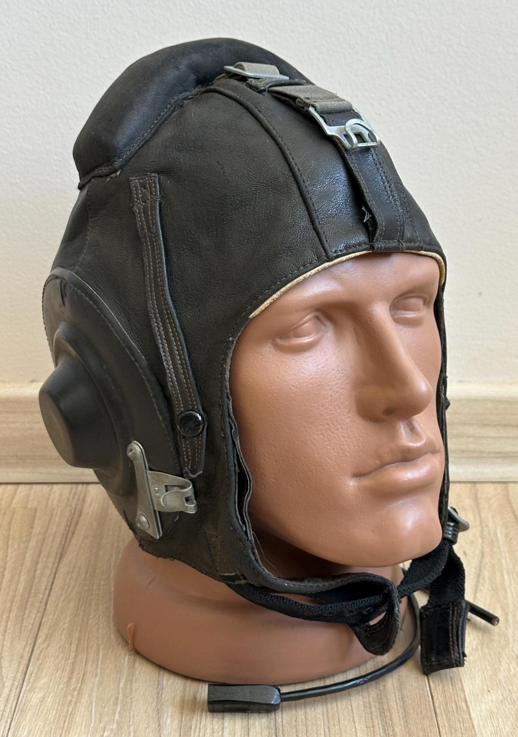 オリジナルソビエトパイロットヘルメット、ヘッドセット付きミリタリー