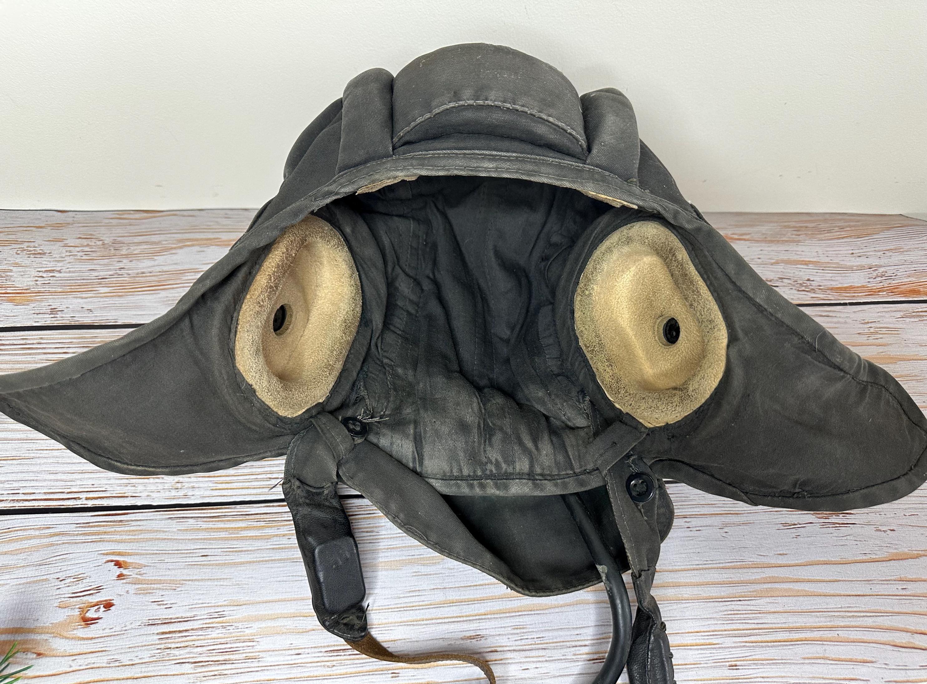 オリジナルソビエト戦車ヘルメット、ヘッドセット付き軍用