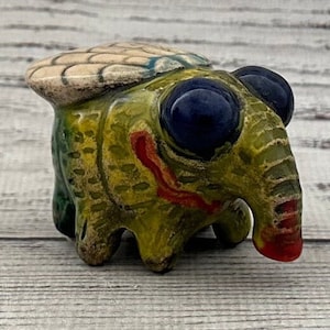 Made in Ukraine Ceramic Sculpture Fly 1.18&quot;, Collectable Ceramic Figurine, Home & Garden Decor Gift for Her Real Artwork Vladimir Butcanov
