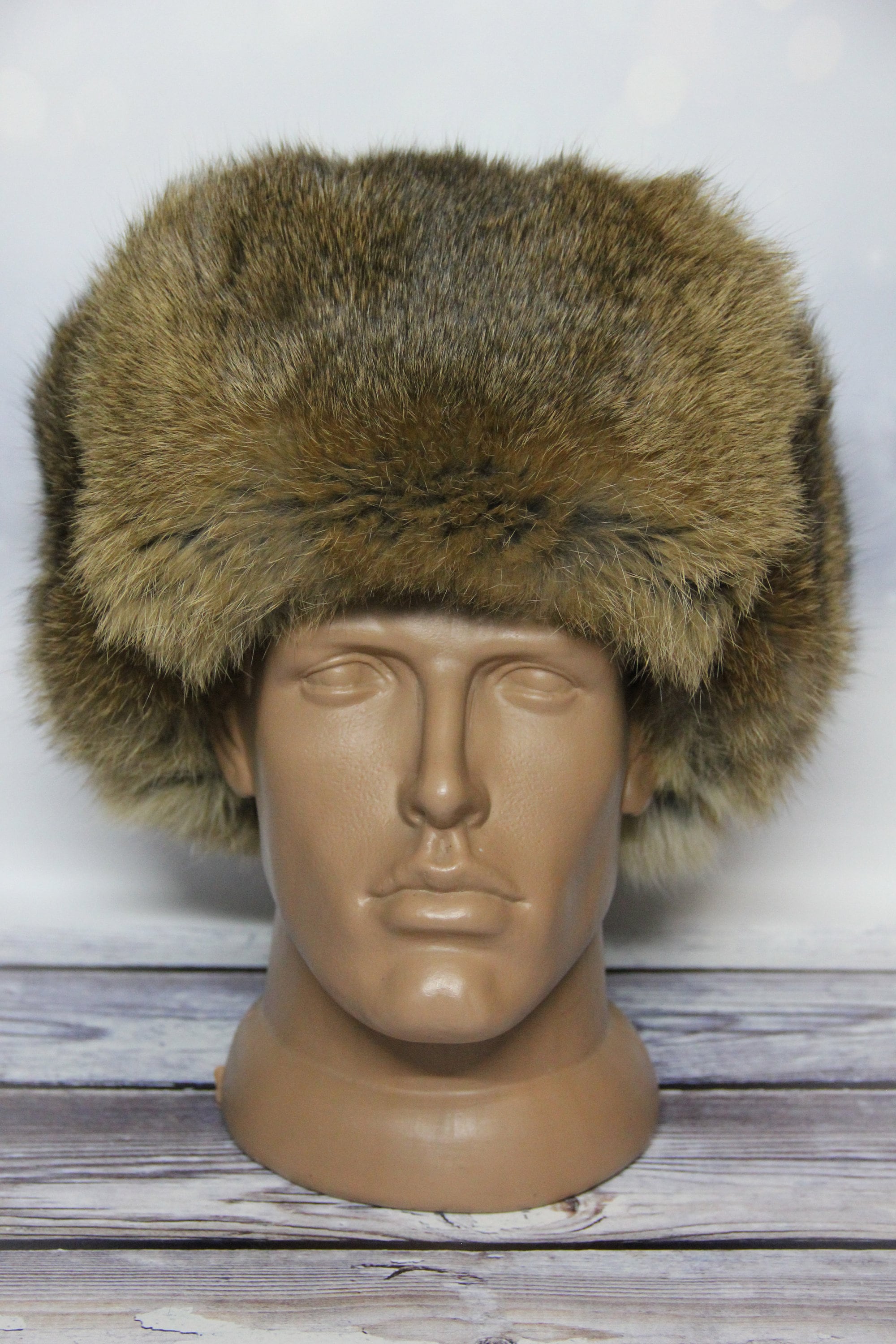 MADE in UKRAINE Winter Rabbit Fur Hat Natural Ushanka Hat Etsy UK