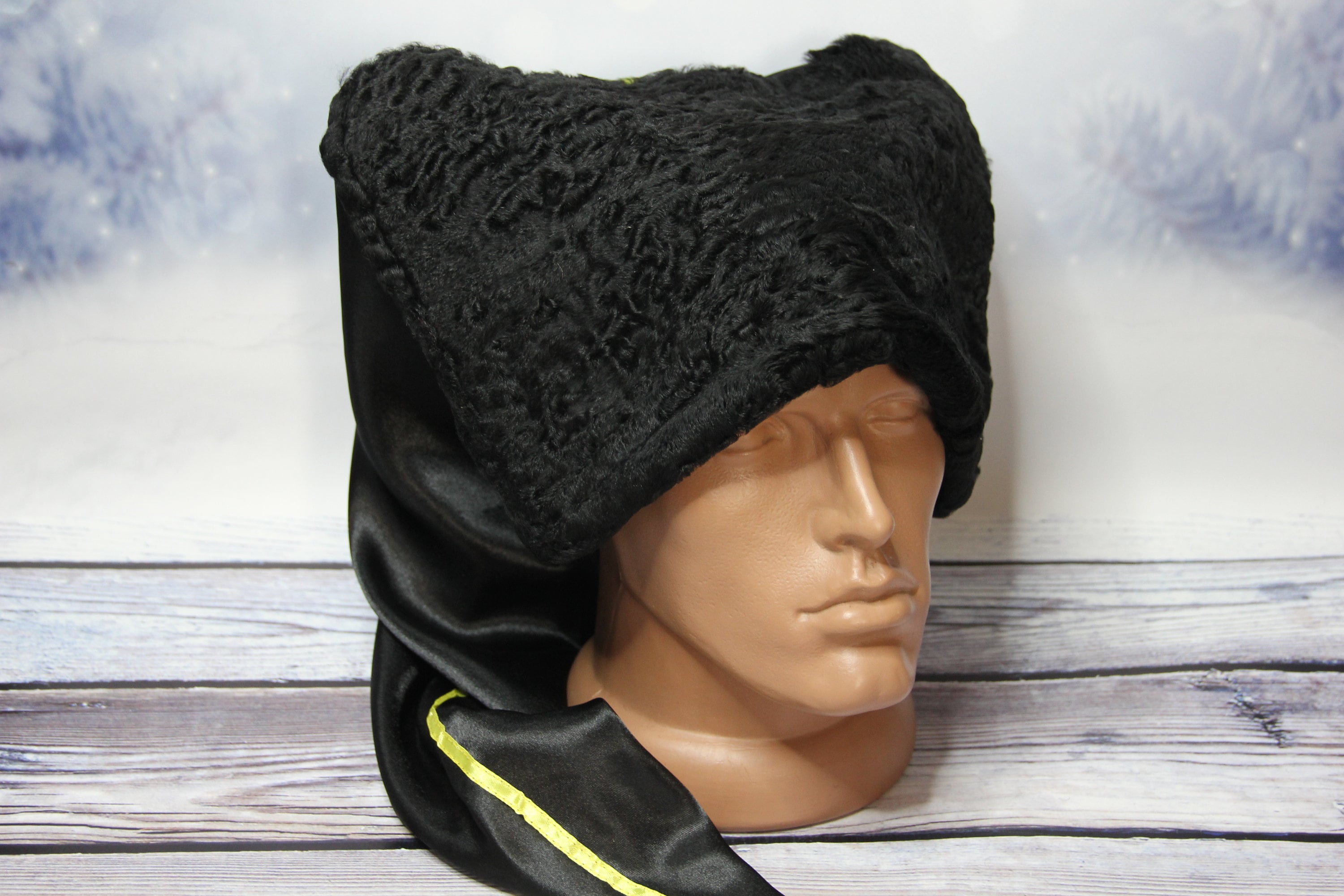 Lifup Damen Kunstpelz Hut Cossack Russische Mütze Kosakenmütze mit Schwanz  Beige Mittel : : Fashion