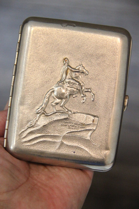 Vintage Soviet Cigarette Case Cigarette Holder fr… - image 5